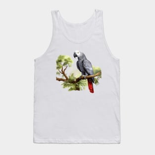 African Grey Parrot Tank Top